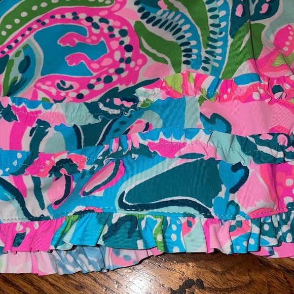 NEW Lilly Pulitzer UPF 50+ LUXLETIC DAPHNE SKORT It Was All a Dream Gold Pink 2 NEW Lilly Pulitzer UPF 50+ LUXLETIC DAPHNE SKORT It Was All a Dream Gold Pink 2
